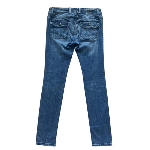 Vigoss Studio Nolita Skinny Jeans Womens 28 Blue Denim low rise Slim Fit Pants - Picture 11 of 16